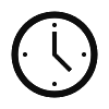 clock showing 4:00