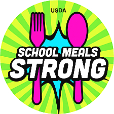 Stronger with School Meals Button 2