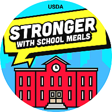 Stronger with School Meals Educational Materials Sticker 3