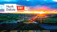 sunset over North Dakota EBT card
