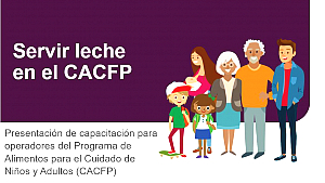 Servir leche en el CACFP