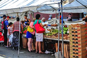 image of a farmers market